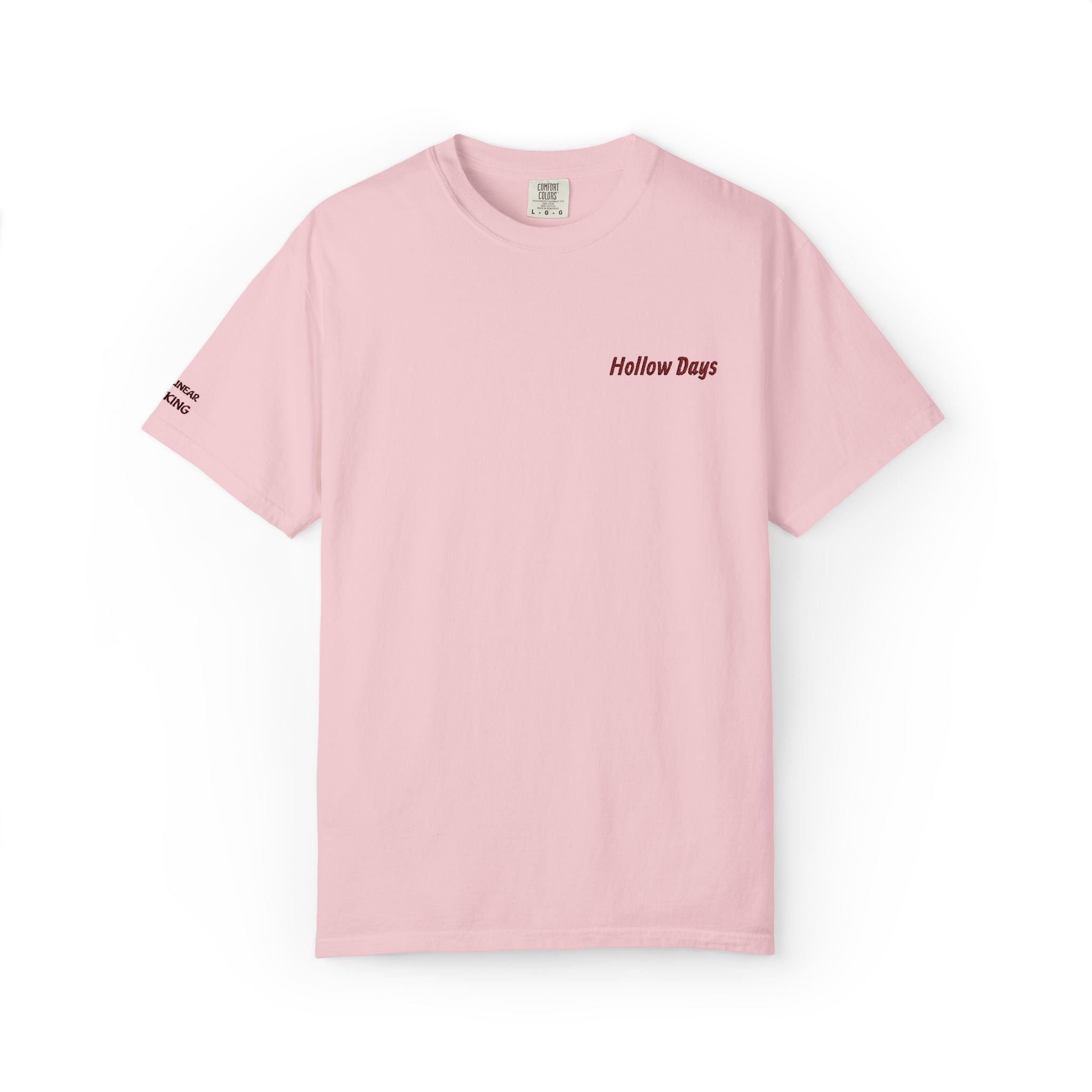 Graphic Tee — 'Hollow Days' Embroidered